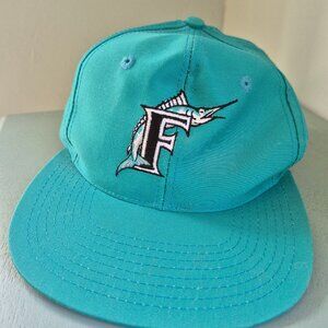 Vintage 90s Florida Marlins Hat Cap